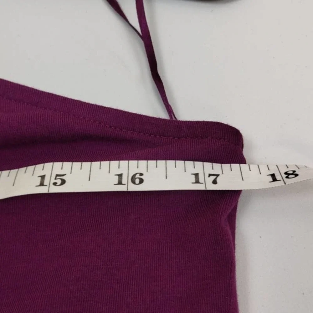 Who What Wear One Shoulder A-Line Dress Purple Medium NWT - Picture 5 of 10